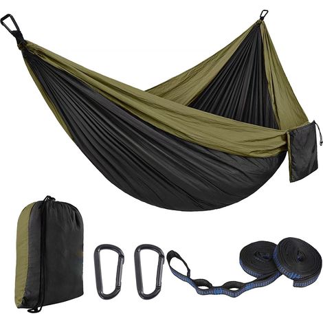 Hamac d extérieur en nylon parachute simple double pour le (1/5)