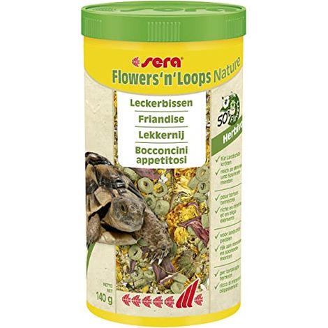 Sera Flowers'n'Loops 1000 ml 140g leccornie con fiori per tartarughe di terra (1/4)