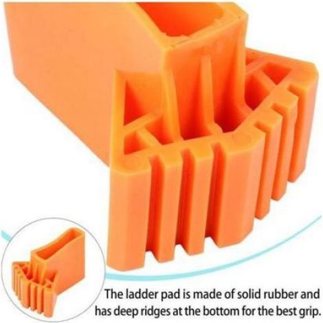 Couvre-pieds d'échelle antidérapants – Lot de 4 pièces – Plastique durable – Installation facile – Compatible échelles t (1/4)