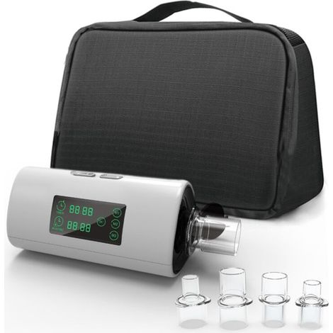 Appareil de nettoyage nasal électrique, 3 intensités, rechargeable USB, avec 4 embouts pour soins respiratoires. (1/5)