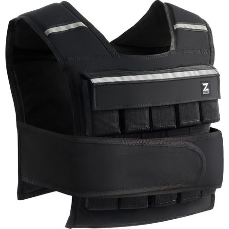 Gilet Lesté 5kg/10kg/15kg/20kg Barre de Poids Réglable Veste Lestée de Course Entraînement pour Hommes Femmes Musculation Exercice Sports Gym Fitness Intérieur Extérieur, Noir (1/5)