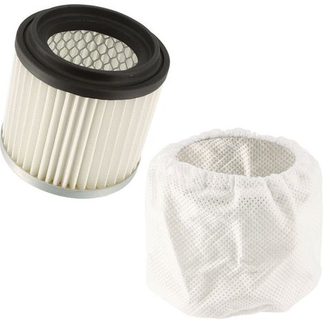 Filtre HEPA + Chaussette Pré-filtre pour Mini Aspirateur à Cendres OXEO (1/4)