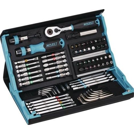Assortiment de bits SmartCase 2200SC-31 73 pièces. Têtes Phillips/PH/PZD/TX/TX avec goujons/Intérieur-6 pièces (1/3)