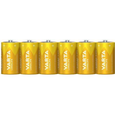 Varta LONGLIFE D Folie 6 Batteria Torcia (D) Alcalina/manganese 15800 mAh 1.5 V 6 pz. (1/4)