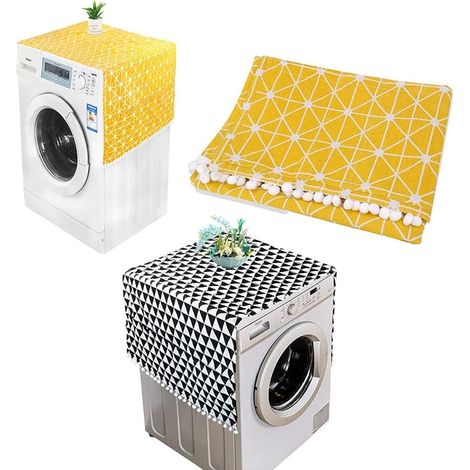 2PCS Refrigerator Dust Cover, Washing Machine Dust Cover, Refrigerator Protective Cover, Washing Machine Dust Cover, for Washing Machine