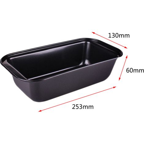 Moule à pain en acier au carbone antiadhésif, ustensiles de cuisson rectangulaires pour gâteau, pain, outils de cuisine pour cupcakes (1/5)