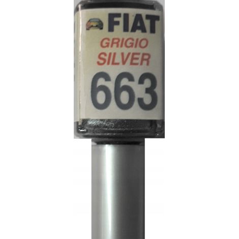 Reparación de arañazos en la pintura del Fiat 663 gris plata con 10 ml de Arasystem. (1/5)
