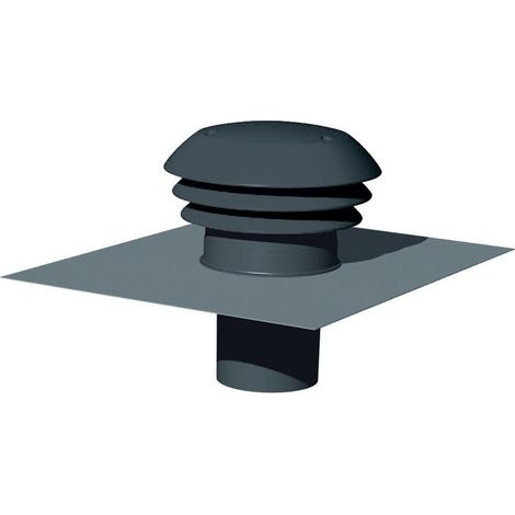 Dachentlüftung VMC Grau Schiefer 125mm