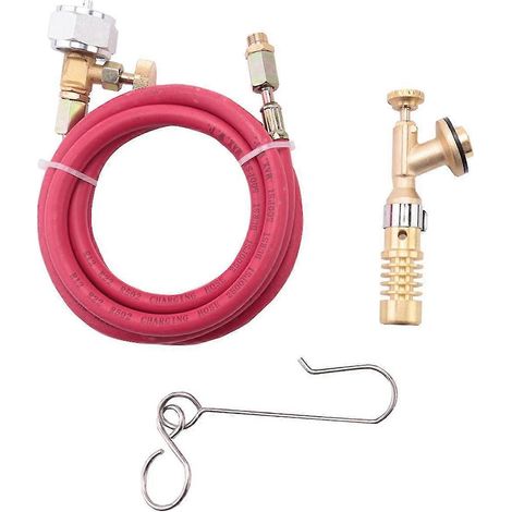 Torche à gaz turbo Mapp pour plomberie, avec tuyau, kit de soudage au propane (1/5)