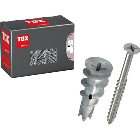 Cheville Spiral Plus 32 + S, cheville+vis PZ2, plaques plâtre simple/double ou fibres, sans pré-perçage, 25 pcs/boîte, réf. 06819172 (1/5)