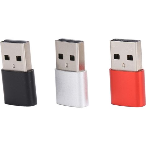 Dieser USB-zu-USB-C-Ladeadapter ist kompatibel mit AirPods und Samsung Galaxy S23/S22. Er zeichnet sich durch eine robuste Aluminiumlegierungskonstruktion, ein kompaktes Design, eine höhere Auflösung 