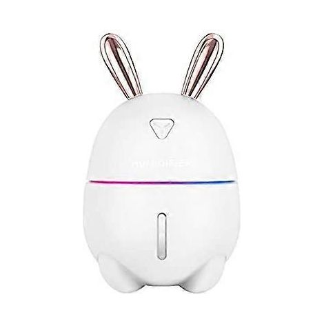 Humidificateur d'air 300 ml, lapin mignon, ultra-silencieux, USB, diffuseur d'huiles essentielles, purificateur d'air, brumisateur, blanc (1/5)
