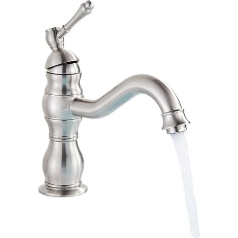 Mitigeur pour vasque, laiton, monotrou, pour usage quotidien (1/5)