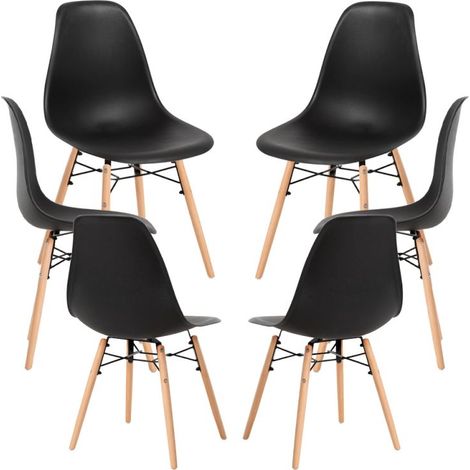 Packs Sillas Comedor - Pack 6 Sillas Besy - Negro (1/5)