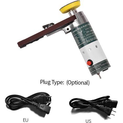 Ponceuse à bande électrique, Mini meuleuse, petite rectifieuse à main avec bandes abrasives (1/5)