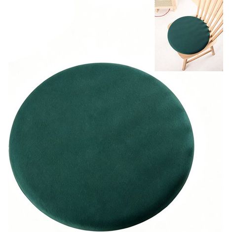 Coussin rond - Coussin double face - Coussin en mousse de mémoire - Coussin extérieur - Coussin lavable - 30x30x3 cm - Doux et (1/5)