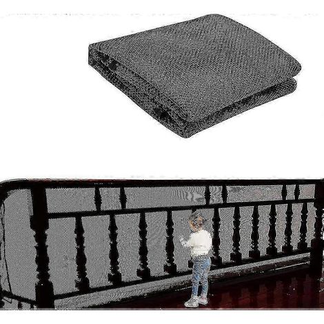 Filet de sécurité pour escalier, filet de sécurité pour balcon enfant (noir 75 cm x 300 cm) Xxf (1/4)