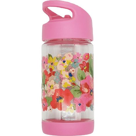 Gobelet enfant en paille 380ml rose fleur, bouteille d'eau portable mignonne étanche et résistante à la chaleur, design dessin animé, pour bébé. (1/5)