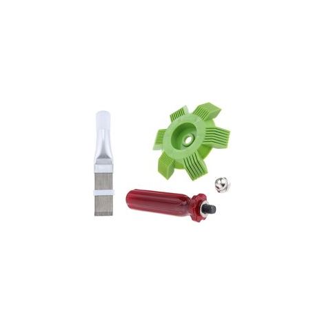 2 Pièces Peigne de Climatiseur, Peigne à Ailettes de Climatiseur Peigne à ailettes en acier inoxydable, Peigne Condenseur Climatiseur, pour Nettoyer Le Radiateur, évaporateur (1/5)