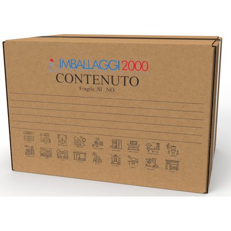 IMBALLAGGI 2000-5 Scatoloni da Trasloco - 30x30x30 cm - Scatola di Cartone - Imballaggi per Spedizione e Trasloco Resistenza RINFORZATA - 5 Pezzi