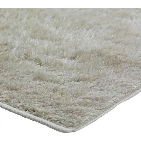 BRILLIANT - Tapis effet brillant extra-doux écru 120x170 (1/4)