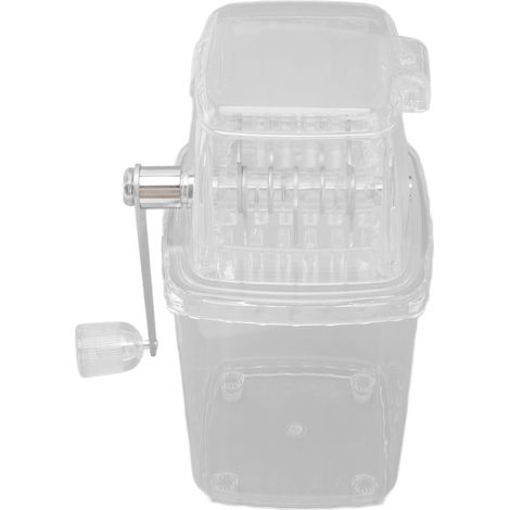 Broyeur à glace manuel, petit broyeur portable, machine à granita à main pour la maison, transparent (1/5)
