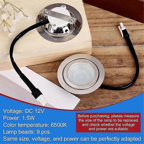 2 Lampes LED pour Hotte de Cuisine en acier inoxydable (1/4)