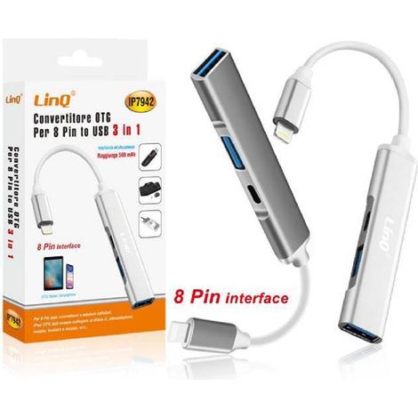 Trade Shop - RECHTSGRUNDLAGE + 2XUSB 3IN1 HUB IPHONE IP7942 - (1/5)