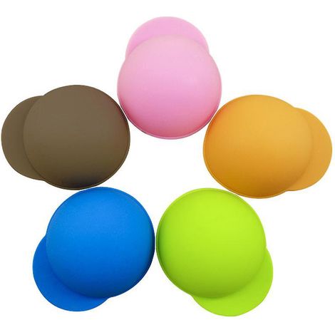 5 Pcs Bouchon Canette Boisson Color Bouchon De Bouteille En Silicone Couvercles De Canette De Boisson Fermeture De Canette De Boisson 5 Couleurs P (1/5)
