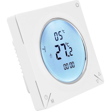 Programmierbarer Thermostat für Fußbodenheizung, 220V AC-Regler, Lüftungstemperaturregler mit Zeitprogrammierung für Smart Homes. (1/5)