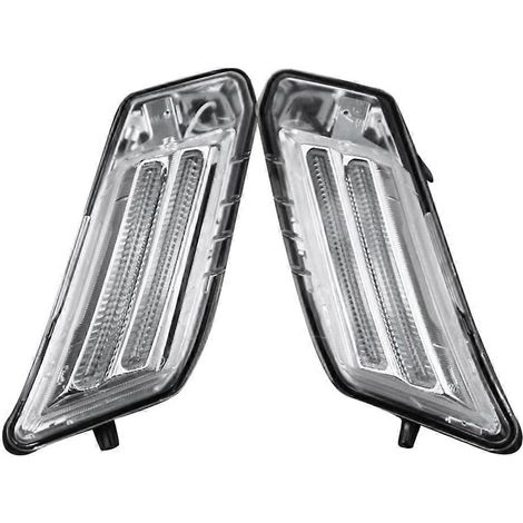 par de luces de posición delanteras, luces de estacionamiento e indicadores LED para Volvo XC60 2008-2013 31290874 31290873 (luces de circulación diurna LED)