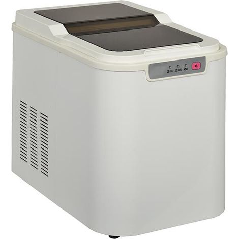 Macchina per cubetti di ghiaccio 140w 12kg / 24h con pulizia automatica bianca - YTE-005A1 - Kitchen Chef