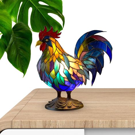 Lampe Animale en Vitrail,Lampe De Bureau en Vitrail - Lampe (1/5)