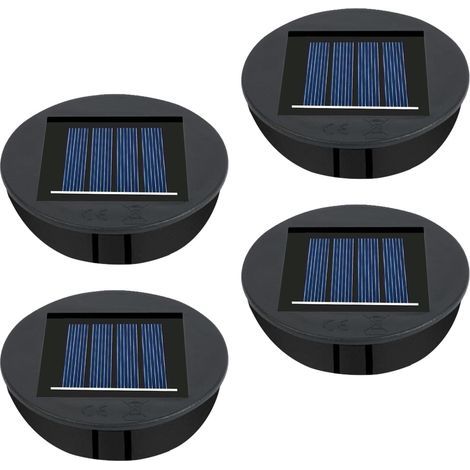 Ampoules solaires de rechange, panneau solaire, lanterne, couvercle de rechange, 4 ampoules de rechange pour lanterne, 8 cm, remplacement pour couvercles solaires extérieurs, décoration (1/5)