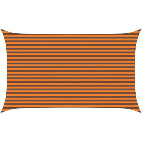 Toldo Vela de Sombra Naranja y Marrón 5 x 3 m vidaXL