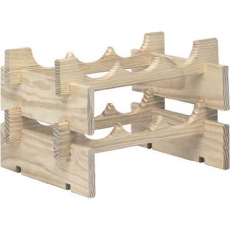 Holzregal für 6 flaschen - Astigarraga - merlot-6 (1/2)