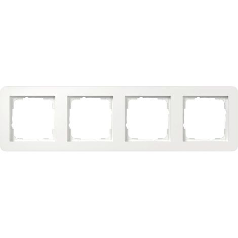 Gira Abdeckrahmen 4f Gira E1 Reinweiß [0214150], 0214 150