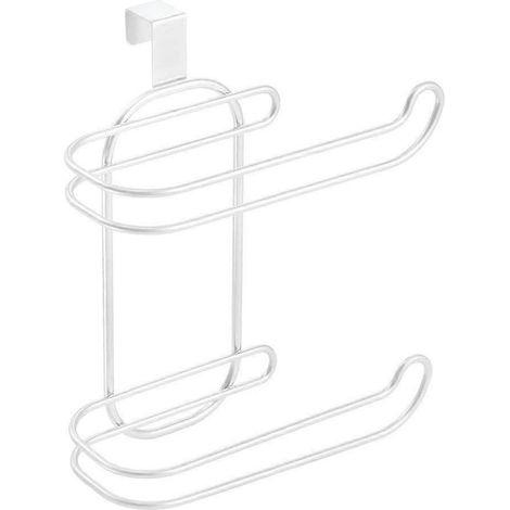 Porte-papier toilette mural sans perçage, gain de place, rangement pour rouleaux de papier toilette au-dessus du réservoir (1/5)