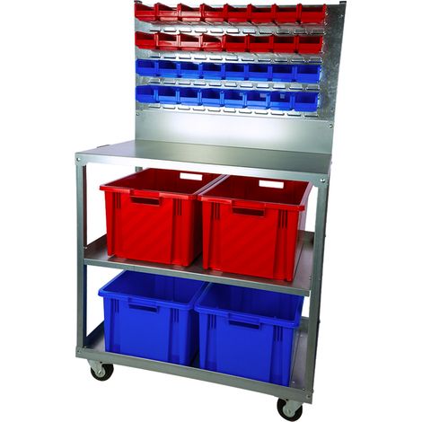 Desserte avec 4 Novabacs 54 litres + bacs à bec European : 32 x 1 litre - 5203163 (1/5)