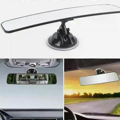 Auto-Rückspiegel mit Saugnapf, verstellbar, 360°-Panorama, Fahrzeug-Rückspiegel-Teile, Auto-Dekor, Auto-Innenausstattung (1/4)
