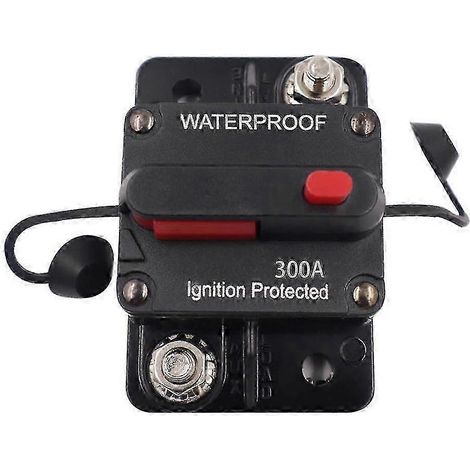 Disjoncteur 100 A, 150 A, 200 A, 250 A, 300 A, 12-48 V CC, pour voiture, yacht, camping-car, protection automatique, 74 x 49 x 44 mm, 300 A, fabriqué en Chine. (1/5)