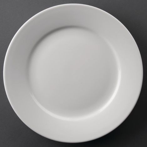 Assiettes à bord large Athena 228mm (lot de 12) - Ref CC208 - Olympia (1/5)