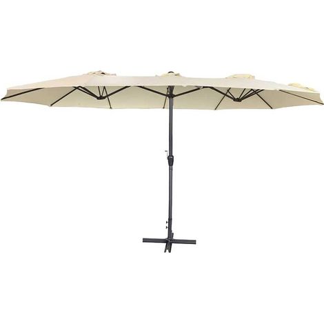 OMBRELLONE DOPPIO DA GIARDINO mt 2,7 x 4,6