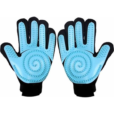 Pet Grooming Gloves, Massage Grooming Gloves Dog Gloves Brush Cat Glove for All Dogs And Cats With Long And Short Fur (1 Pair) (1/5)