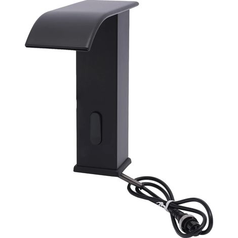 Grifo de baño, detección automática, materiales duraderos, negro. (1/2)