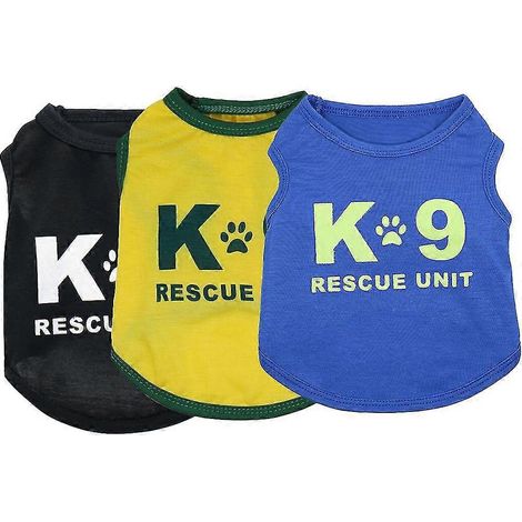 Ropa para cachorros: paquete de 3 camisetas para perros pequeños. (1/5)