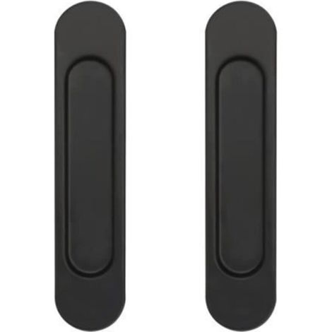 Poignée de Porte Coulissante - Non spécifié - Ovale - Aluminium - Auto-Adhésive - 14,8 CM (1/4)