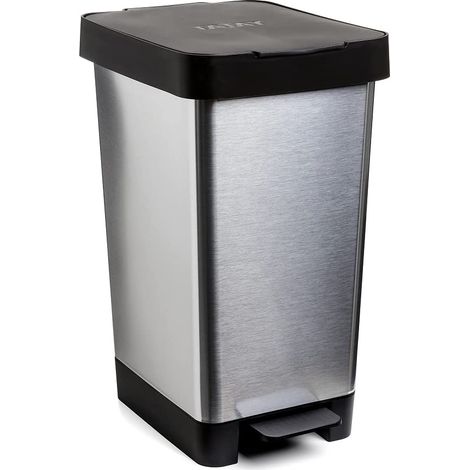 Poubelle Cuisine avec Pédale Smart Deco 25 L, Compact et Fonctionnel (1/5)