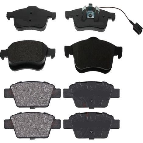 KIT PASTIGLIE FRENO ANTERIORI E POSTERIORI compatibile con LANCIA THESIS (841) / PASTIGLIE FRENANTI AUTO OEM FDB1470,FDB1471 / SOSTITUZIONE DIRETTA / BASSA POLVERE / SILENZIOSO (1/4)