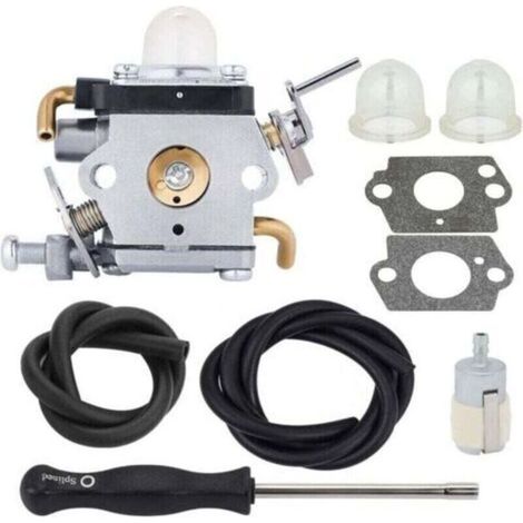 Vergaser mit Dichtung, Kraftstoffleitung und Zündkerze für Husqvarna XU, 122LD und 122C Trimmer. Ersetzt die Teilenummern 581734301 und 574386701. (1/5)